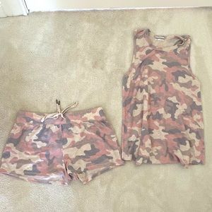 Pink camo pj salvage pajamas set